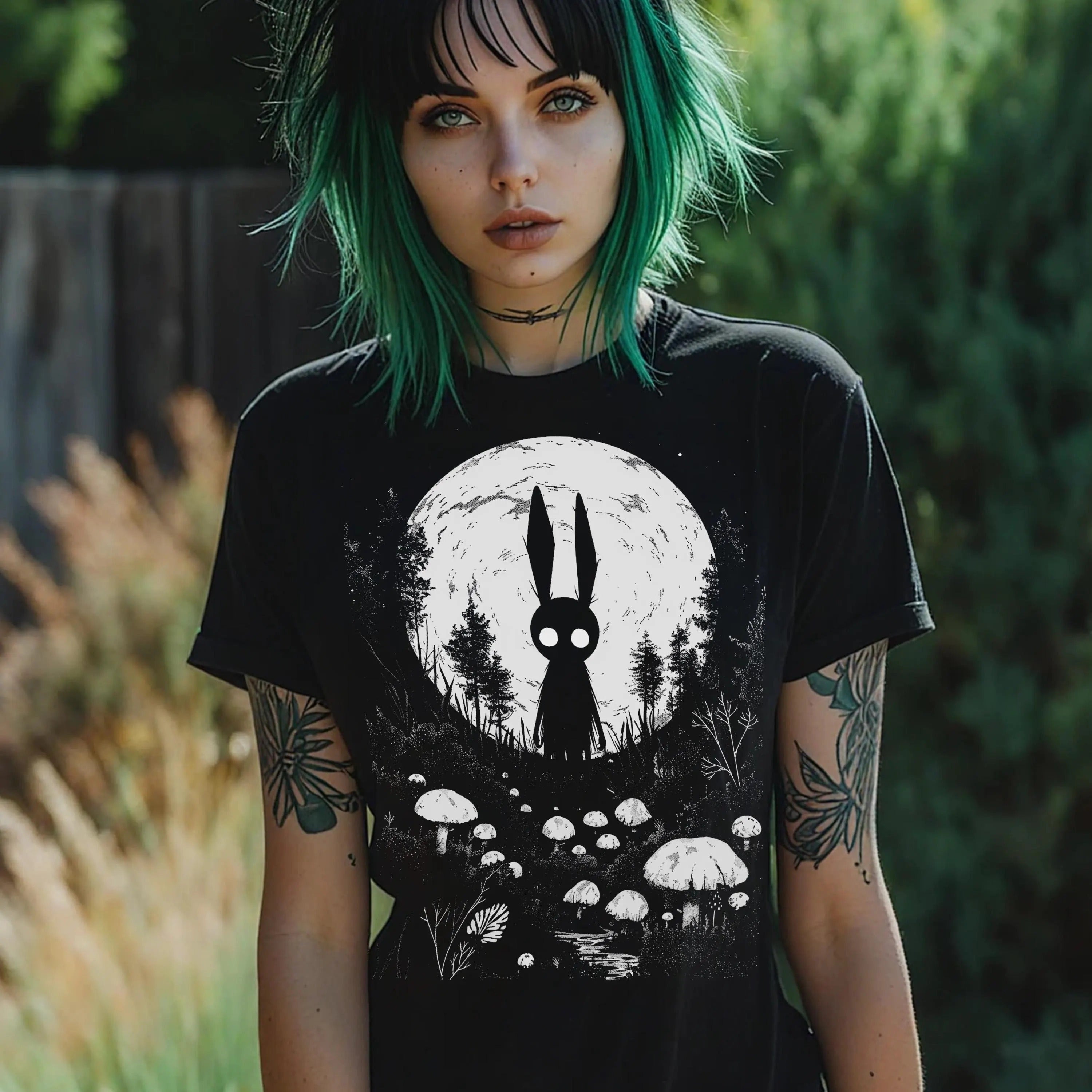 Creepy Bunny Shirt, Trippy Weirdcore Tshirt