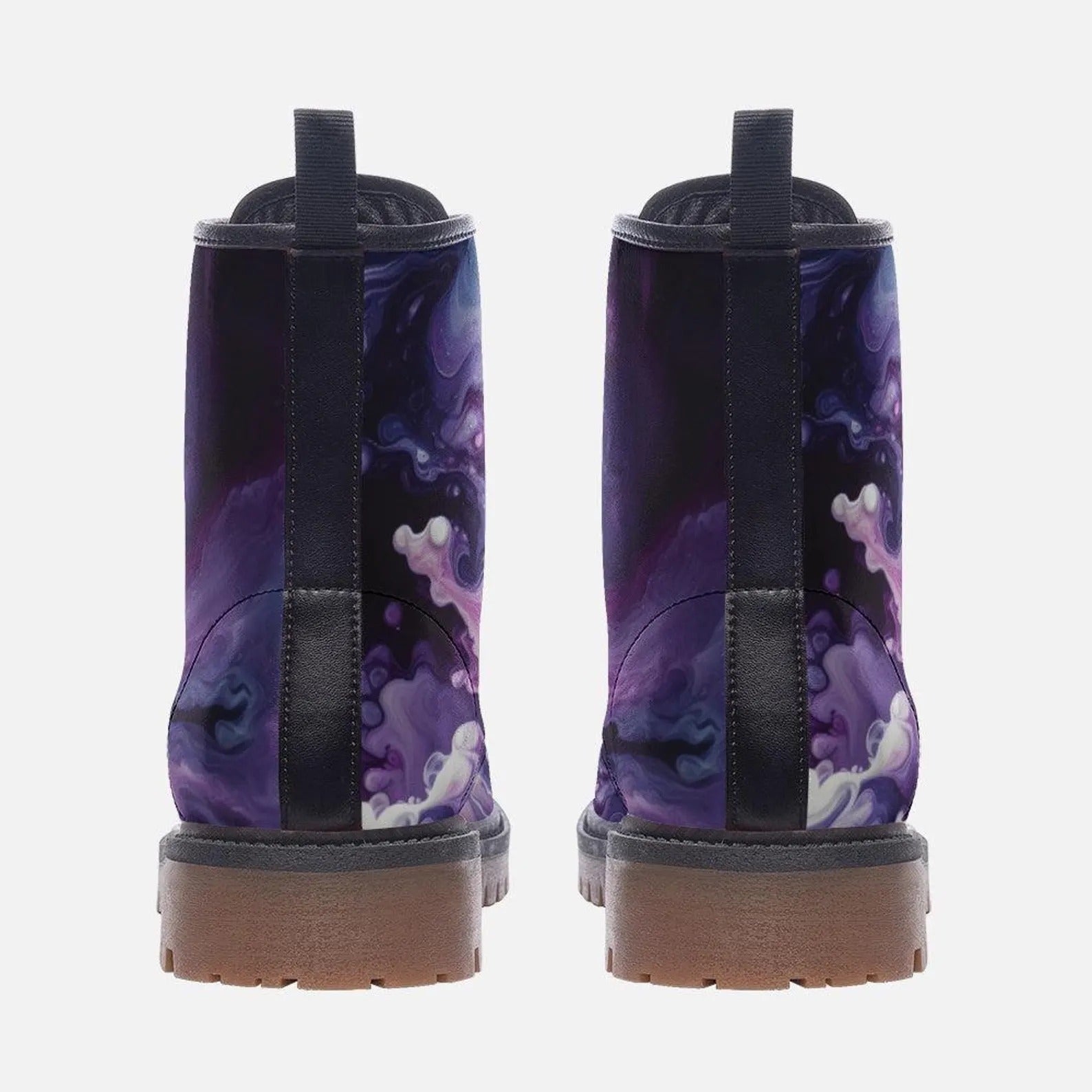 Galactic Swirl Purple Combat Boots