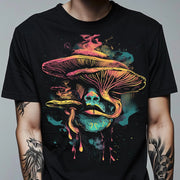 Trippy Mushroom Tshirt - Retro Psychedelic Alt Clothing