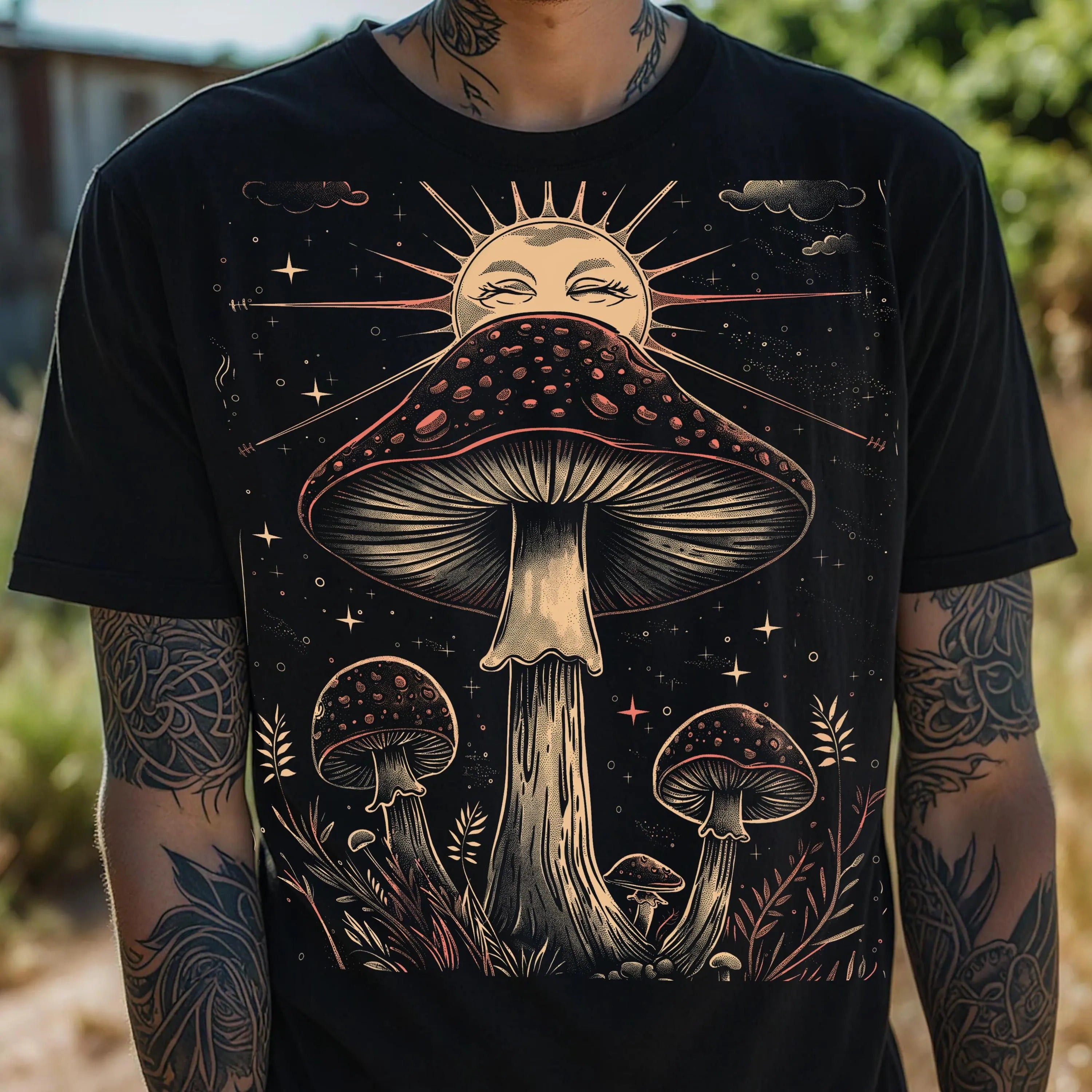 Vintage Psychedelic Mushroom T-Shirt